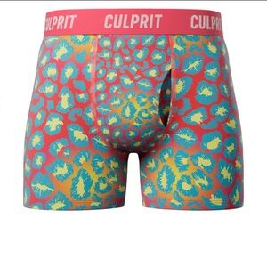 NEW CULPRIT BOXER BRIEFS WITH FLY CHEATAH